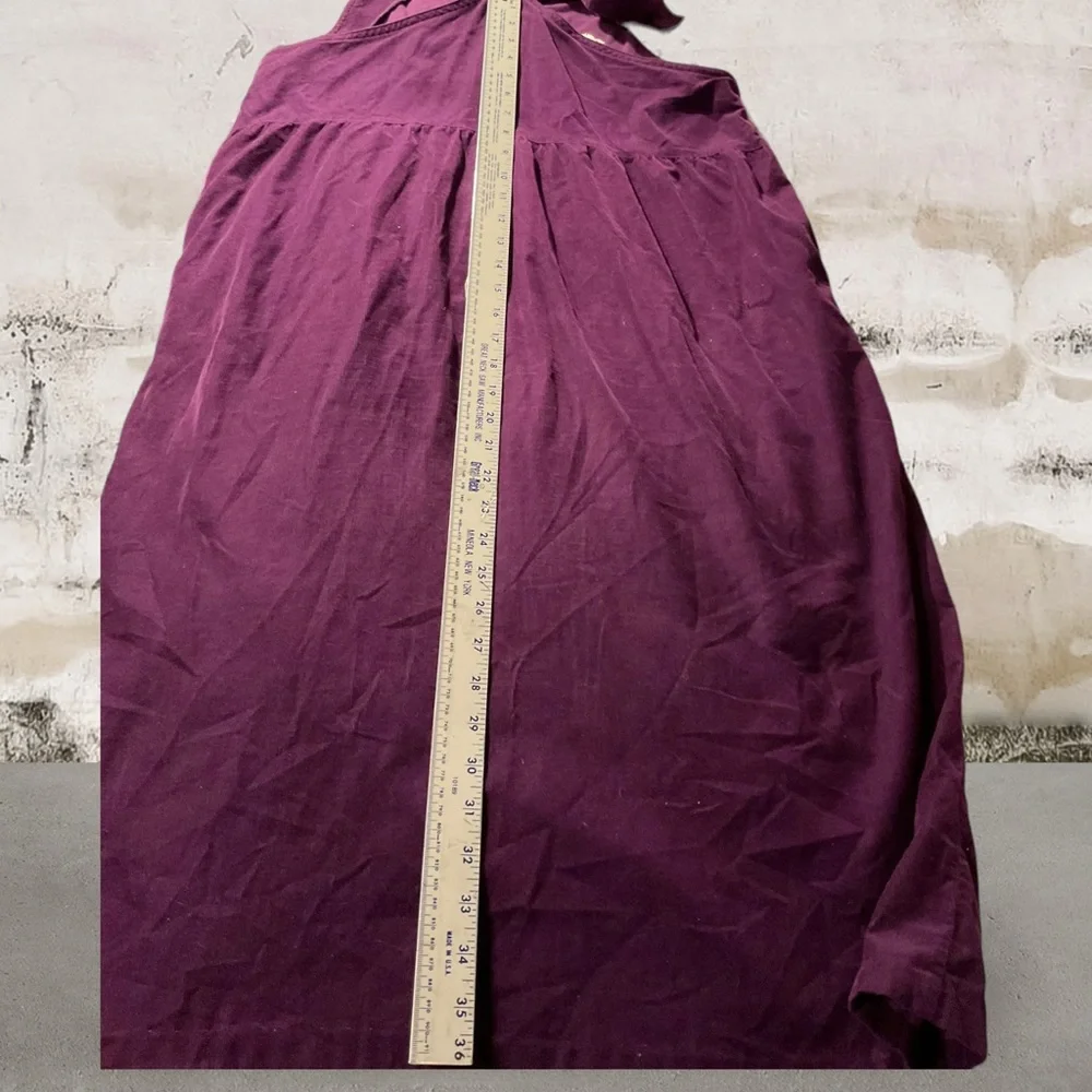 CLASSIC POOH Vintage Purple Corduroy  Overall Dress - Picture 10 of 10